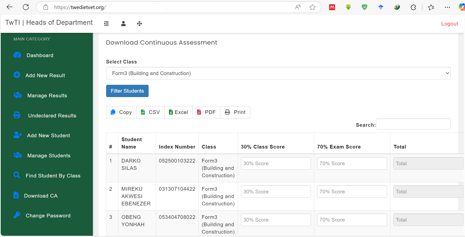 Project Management System